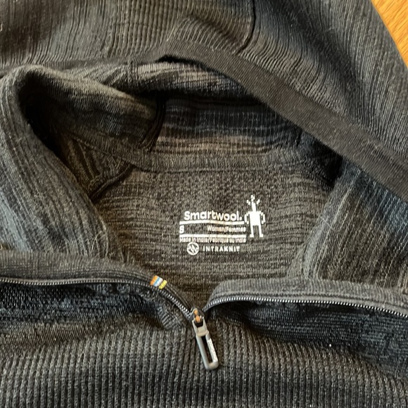 Smartwool intraknit merino sport fleece pullover size small black - Picture 5 of 14